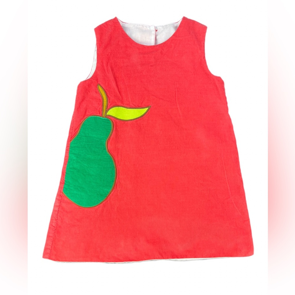 LITTLE ENGLISH Sleeveless Corduroy Pear Jumper - 4T